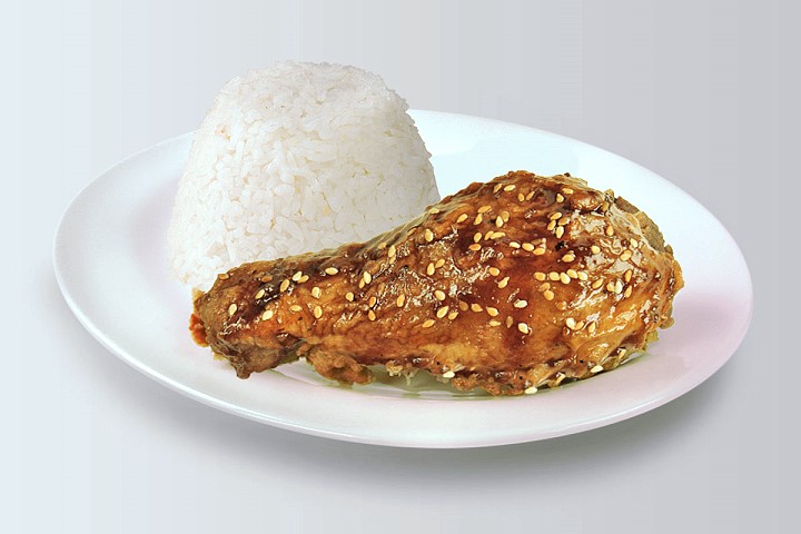 1-piece fried chicken with regular rice