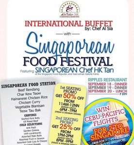 L Fisher Hotel Singaporean Food Festival