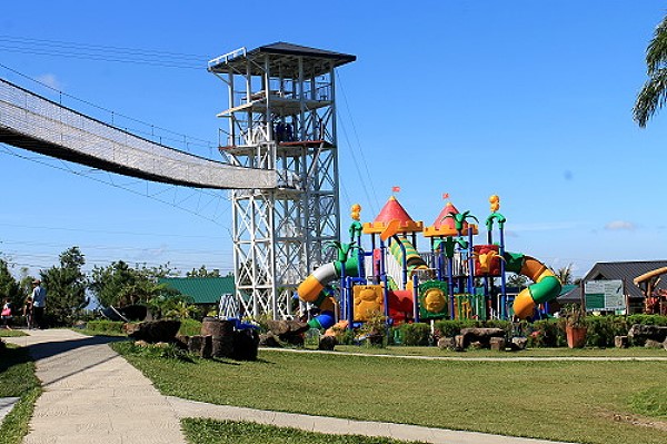 playground with bridge
